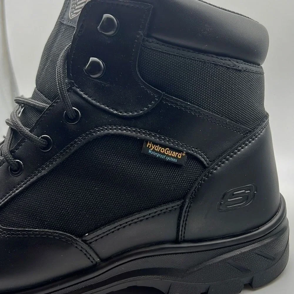 Skechers Men's New Wascana-Benen Military and Tactical Boot, Black, MEN‎ 12- NWB